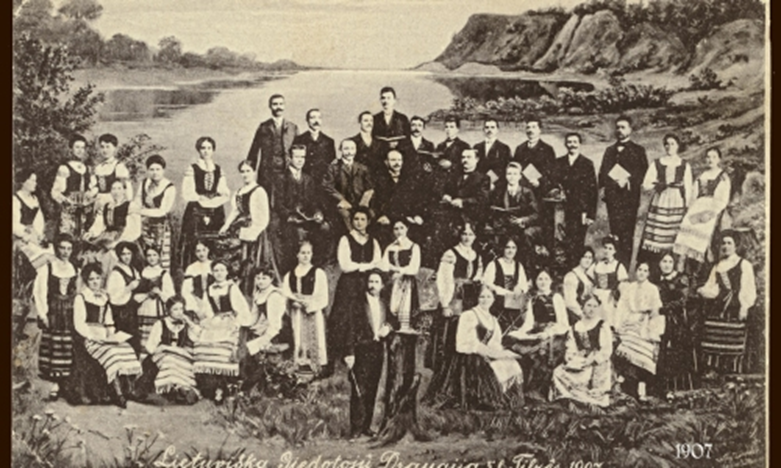 Vydūnas su giedotųjų draugijos choru